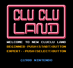 Clu Clu Land - Welcome to New Cluclu Land