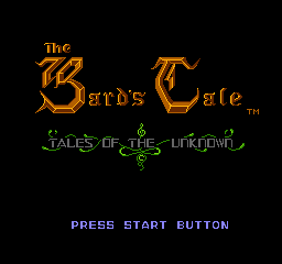 The Bard's Tale: Tales of The Unknown
