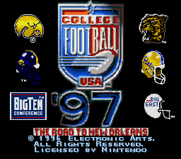 College Football USA '97 - The Road to New Orleans
