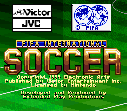 FIFA International Soccer (SNES) Super Nintendo Game by Victor 