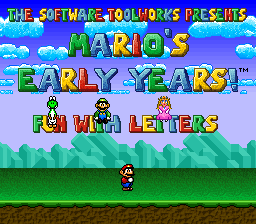 Mario's Early Years - Fun With Letters