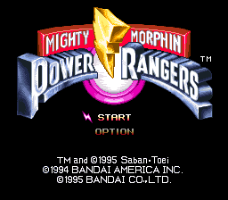 Mighty Morphin Power Rangers (SNES) Super Nintendo Game by Bandai