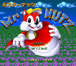 Mr. Nutz (SNES) Super Nintendo Game by Sofel / Ocean