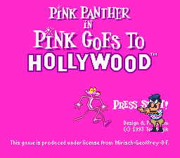 Pink Panther In Pink Goes To Hollywood