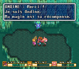 Ondine: Merci! Je suis Ondine. Ma magie est ta récompense.