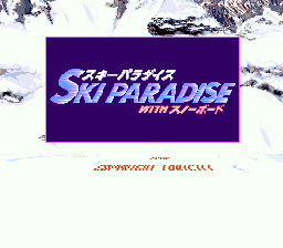 Ski Paradise with Snowboard