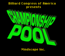 Super Billiard Championship Pool