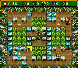 Super Bomberman 4: Normal Game: Level 1-4 to 1-6 