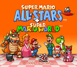 snes super mario all stars super mario world