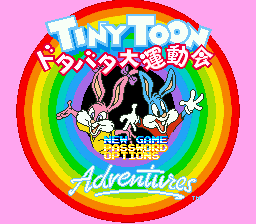 Tiny Toon Adventures - Dotabata Dai Undoukai (SNES) Super Nintendo 