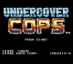 Undercover Cops (SNES) Super Nintendo Game by Varie / IREM