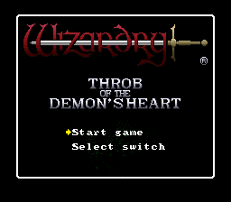 Wizardry Gaiden 4 - Throb of the Demon's Heart